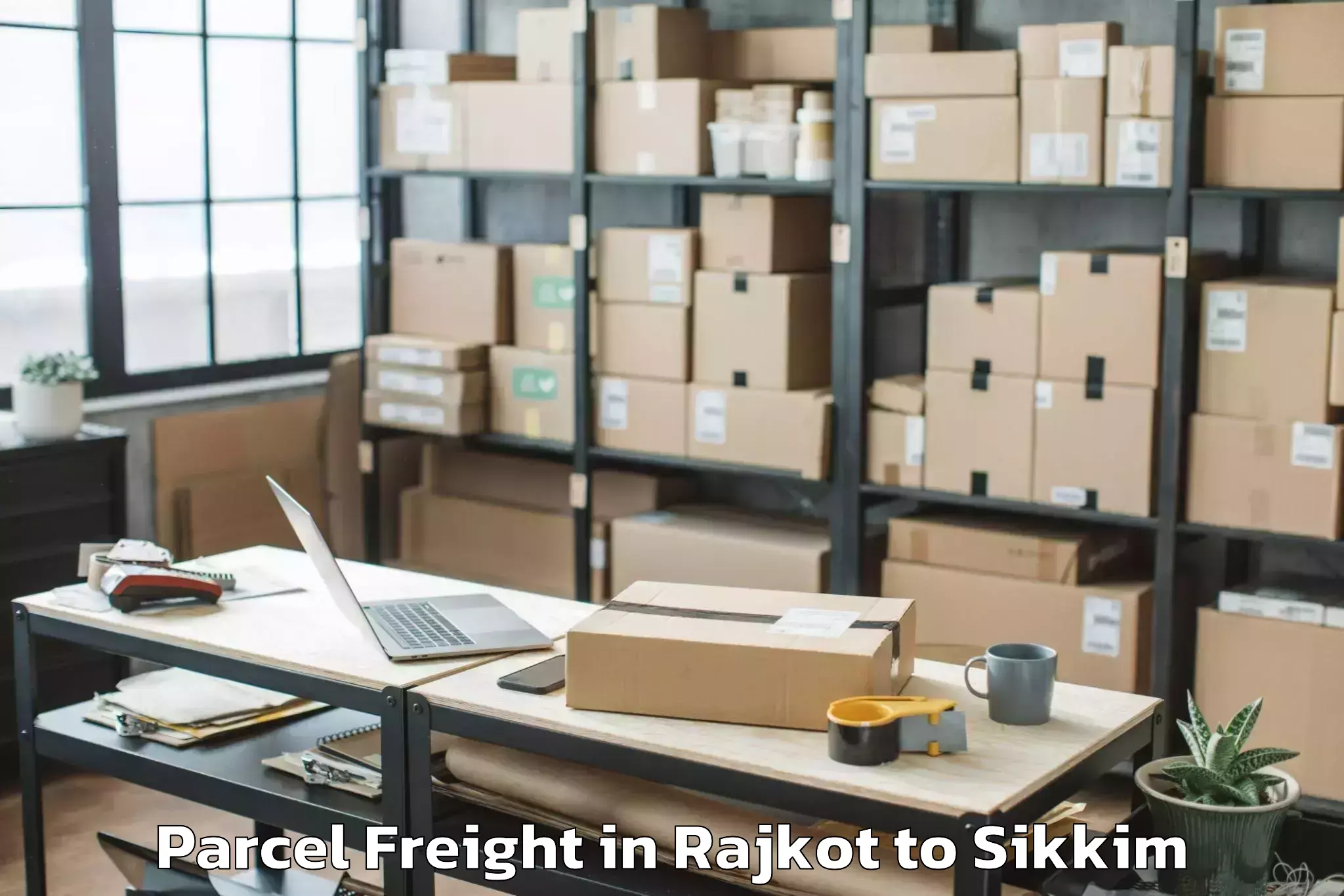 Book Rajkot to Eiilm University Jorethang Parcel Freight